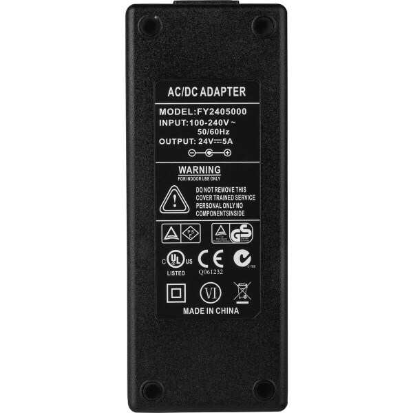 Main product image for 24 VDC 5A Switching Power Supply with 2.5 x 5. 120-055